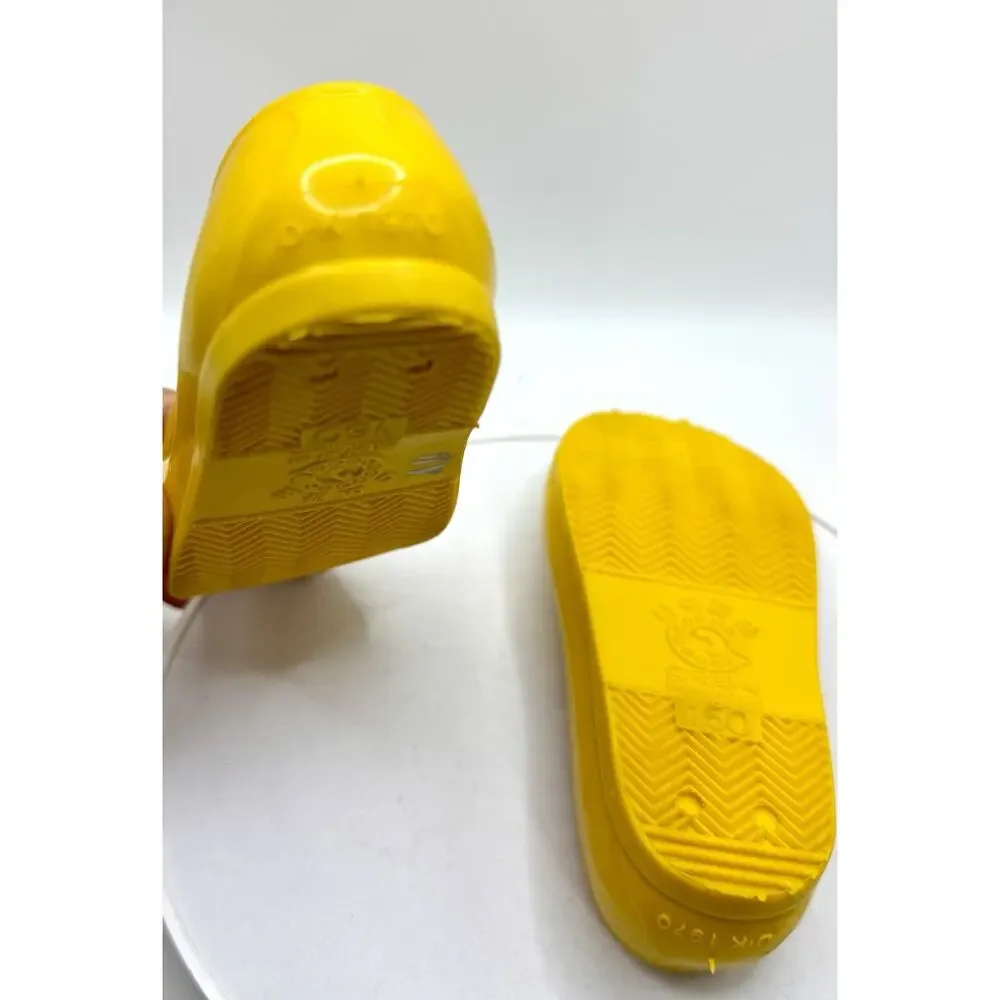 Korean Yellow Rubber Gomusin Shoes Slip On Unisex Toddler Size 150 (~US 9)